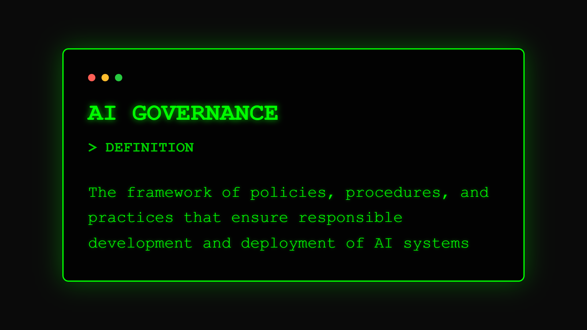 AI Governance Definition - Managing AI risk and opportunity at scale