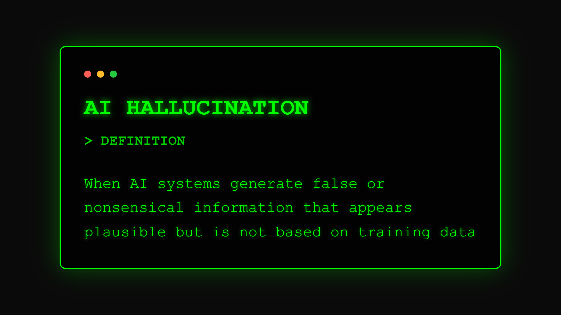 AI Hallucination Definition - When AI gets creative with facts