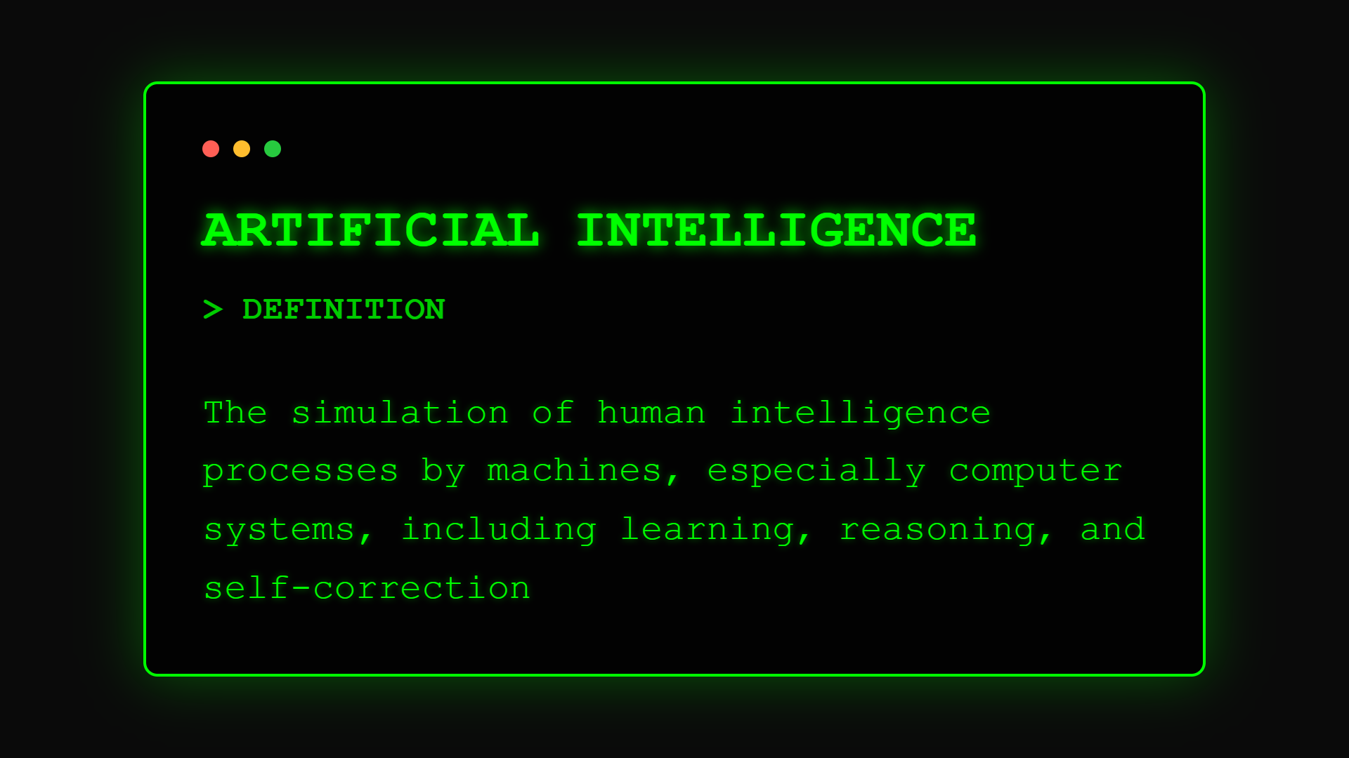 Artificial Intelligence Definition - The foundation of machine intelligence for business