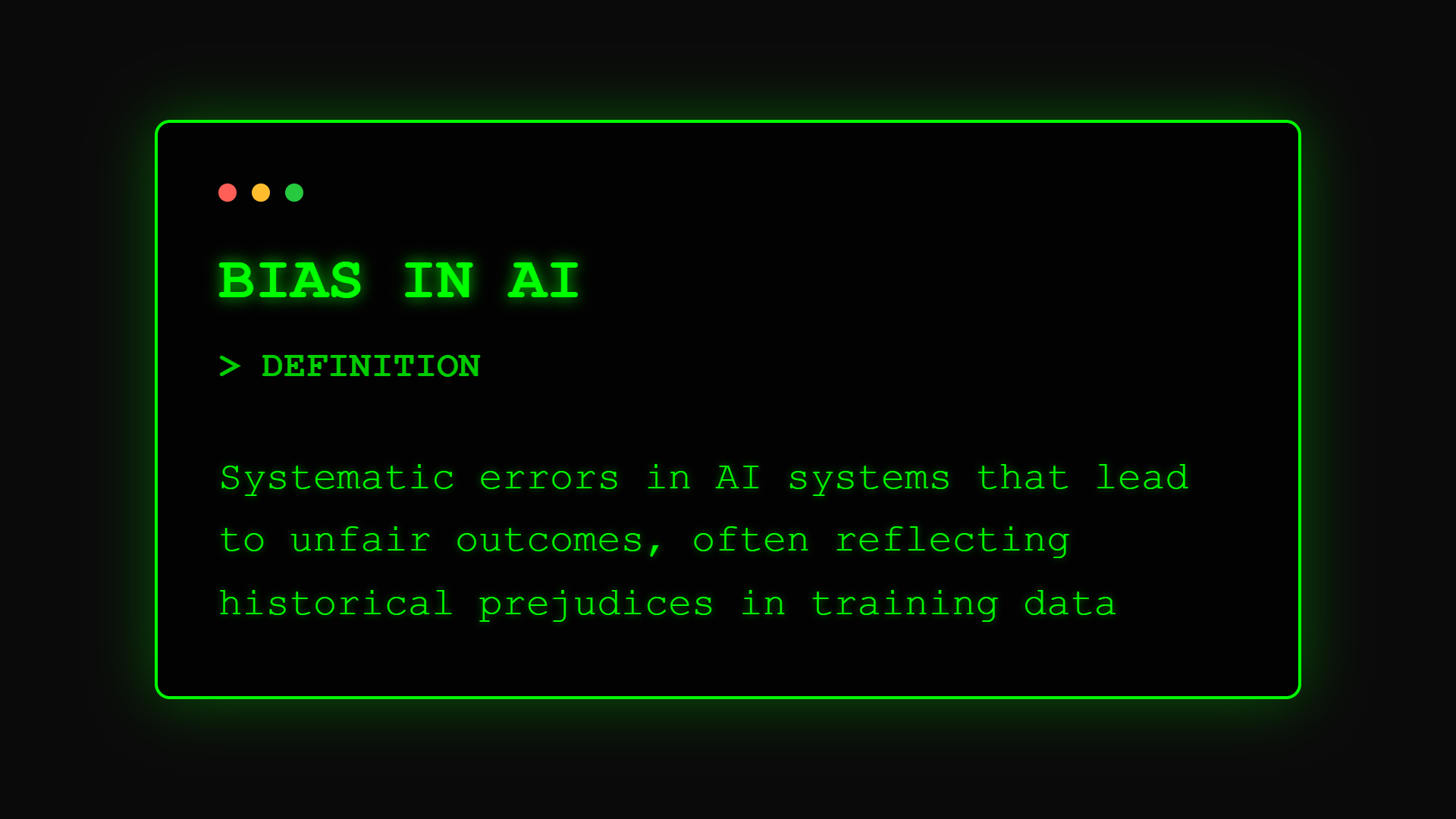 Bias in AI Definition - Understanding and preventing unfair AI decisions