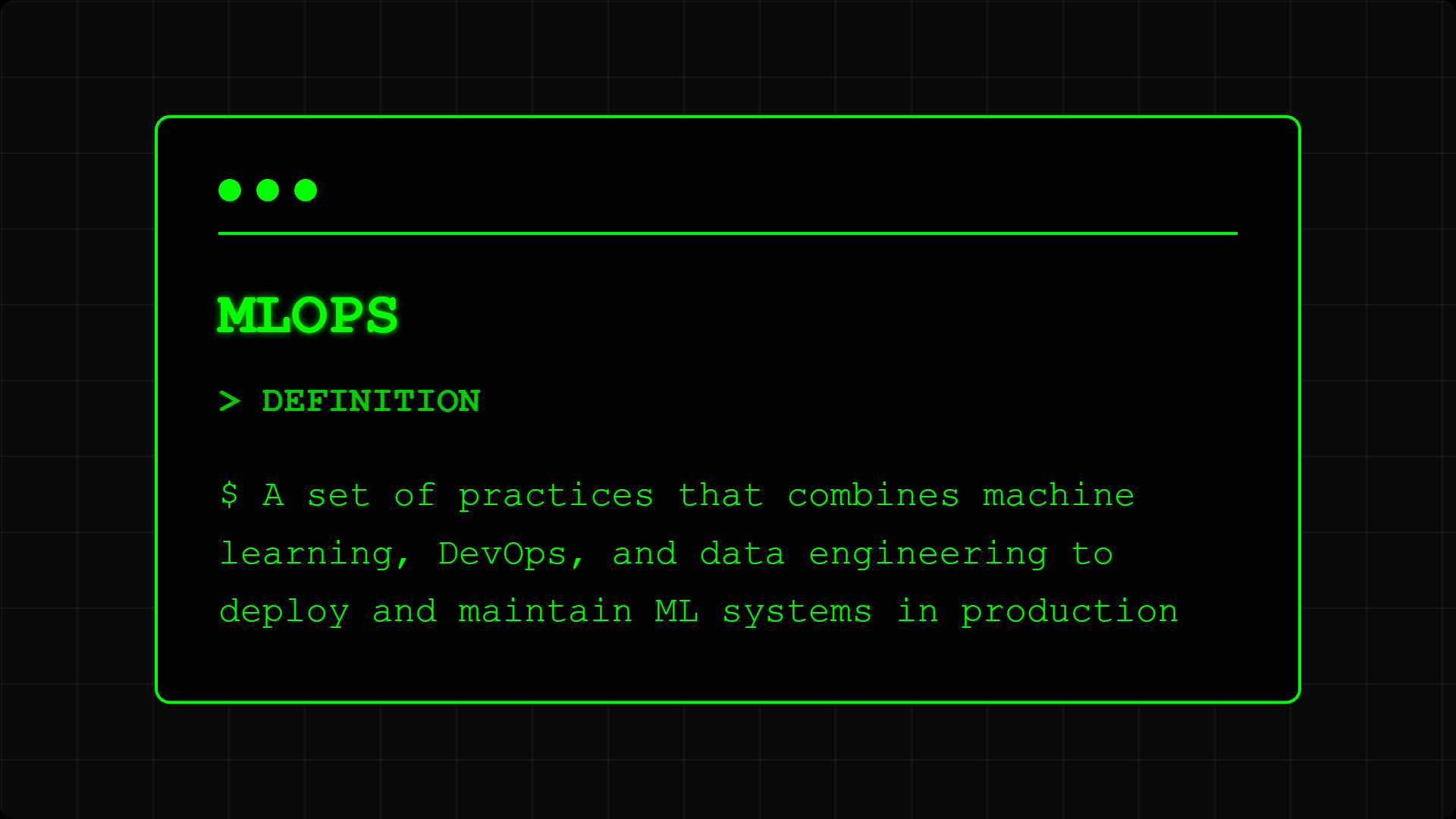 MLOps Definition - Making AI production-ready for business