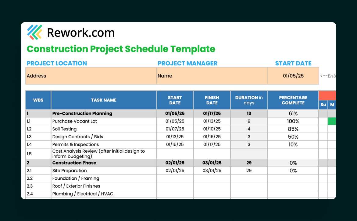 Downloadable_Construction Project Schedule