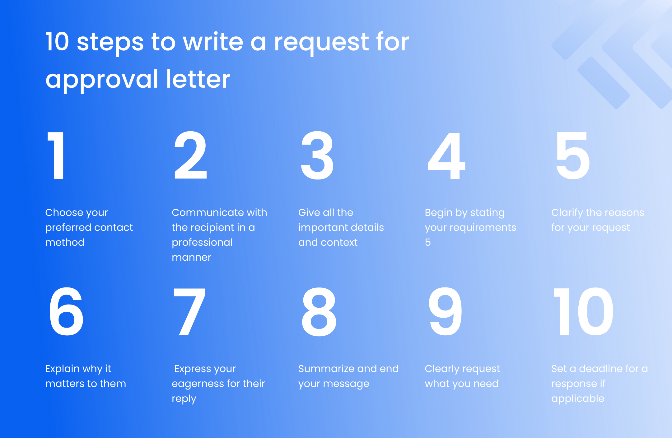 10 steps to write a request for approval letter