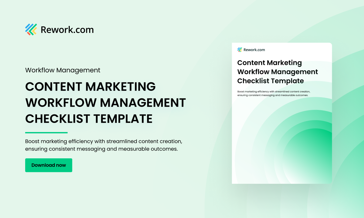 [Free Download] Content Marketing Workflow Management Checklist Template