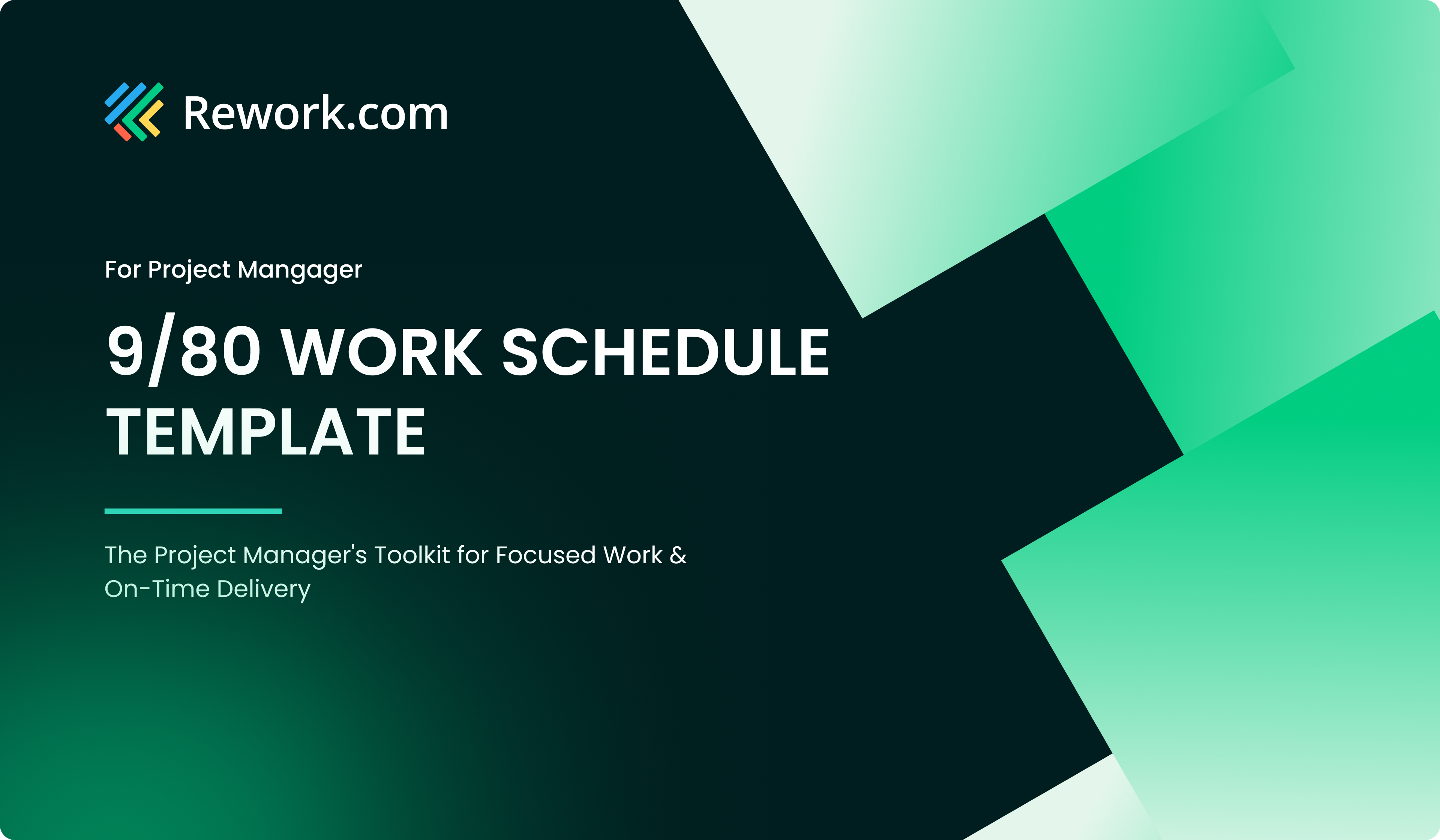 Project Manager's 9/80 Work Schedule Template