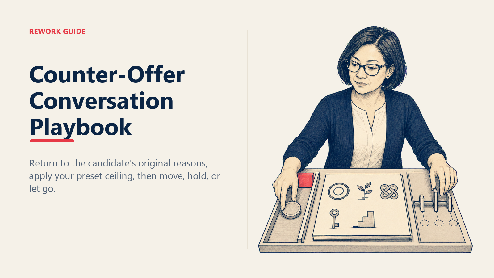 Hiring manager separating compensation from original role-fit reasons before setting a counter-offer response