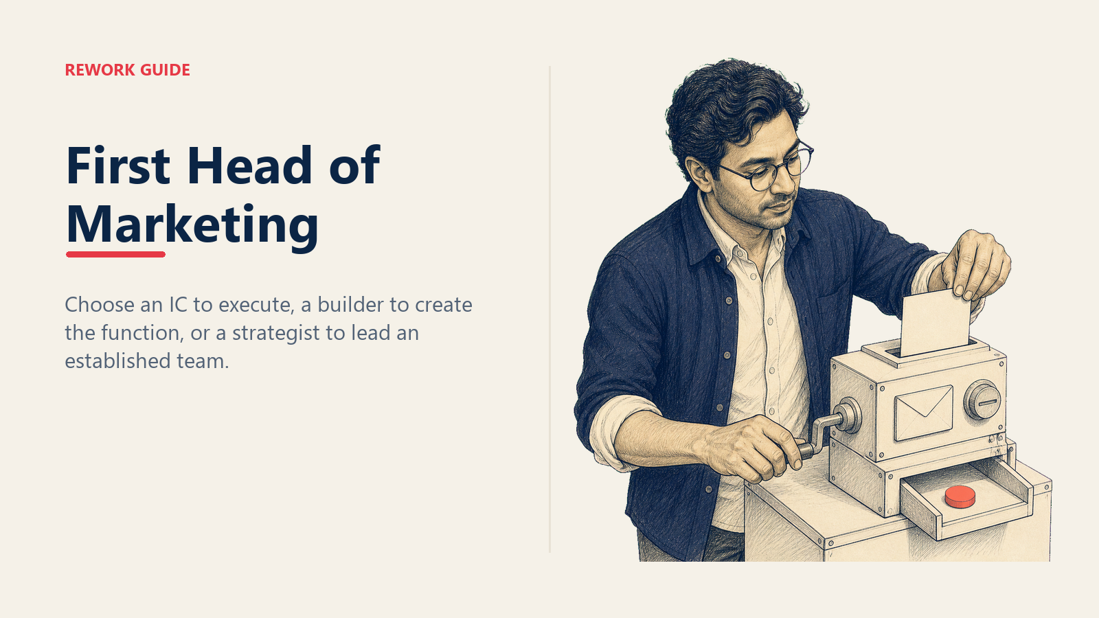 Hands-on marketing builder assembling a campaign engine that produces its first pipeline signal