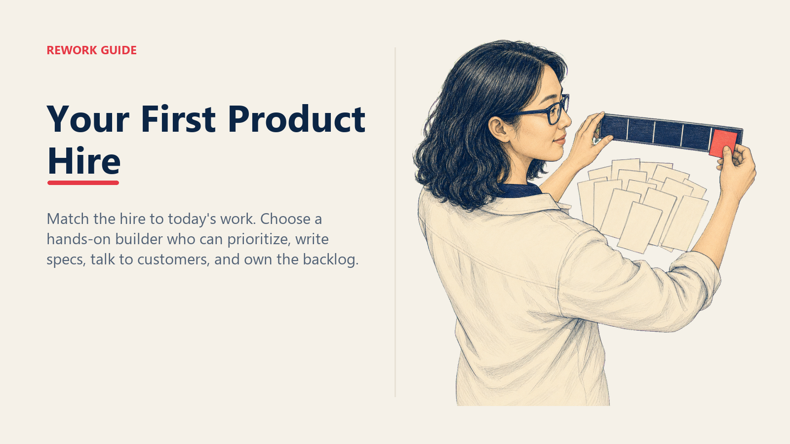 Hands-on product lead moving one priority from a crowded backlog into an active sprint plan