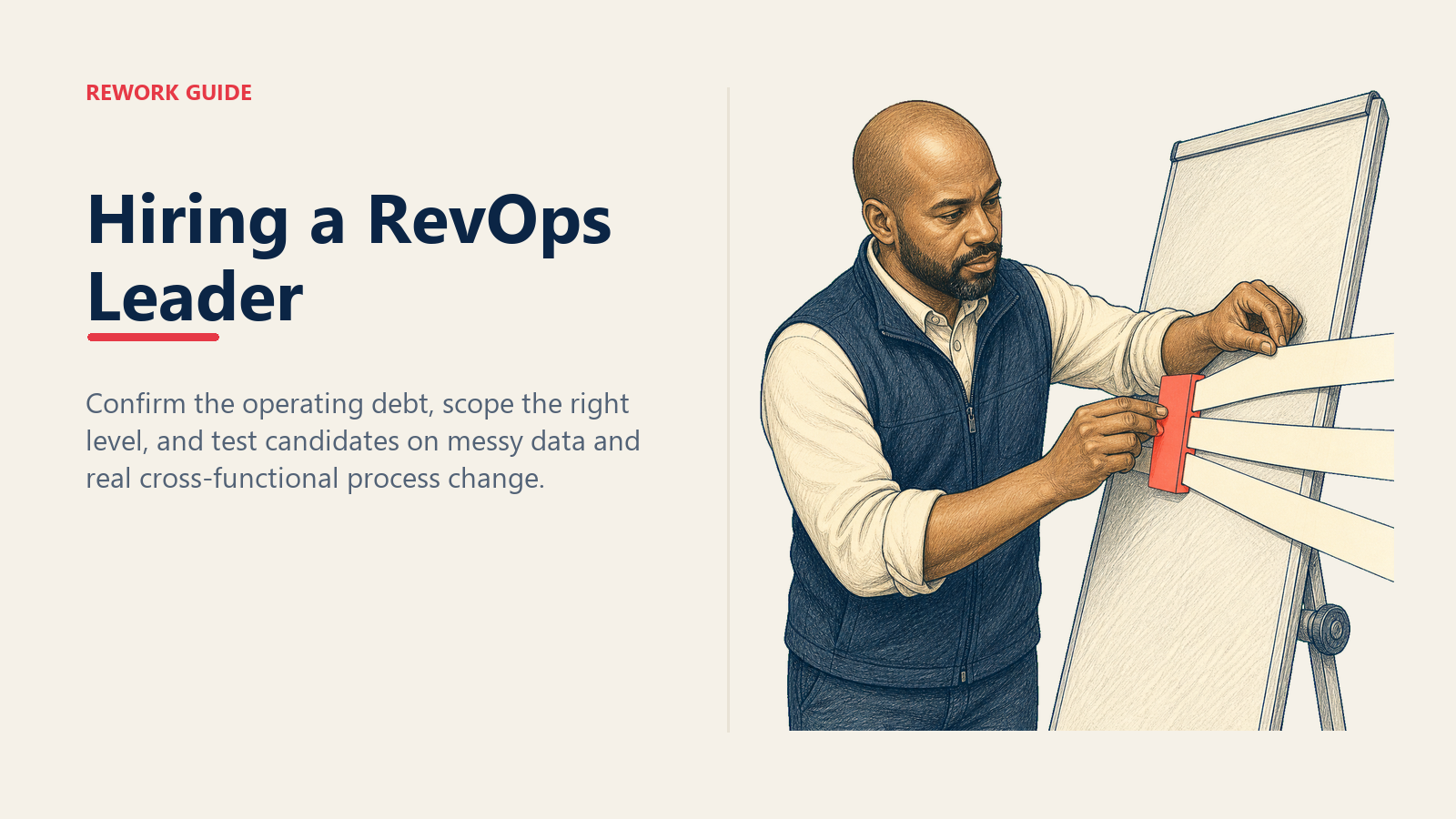 RevOps leader aligning inconsistent revenue stage lanes into one trusted cross-functional process