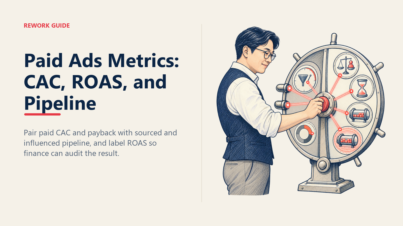 Paid ads manager translating CAC, ROAS, payback, and pipeline contribution into finance-ready business outcomes.