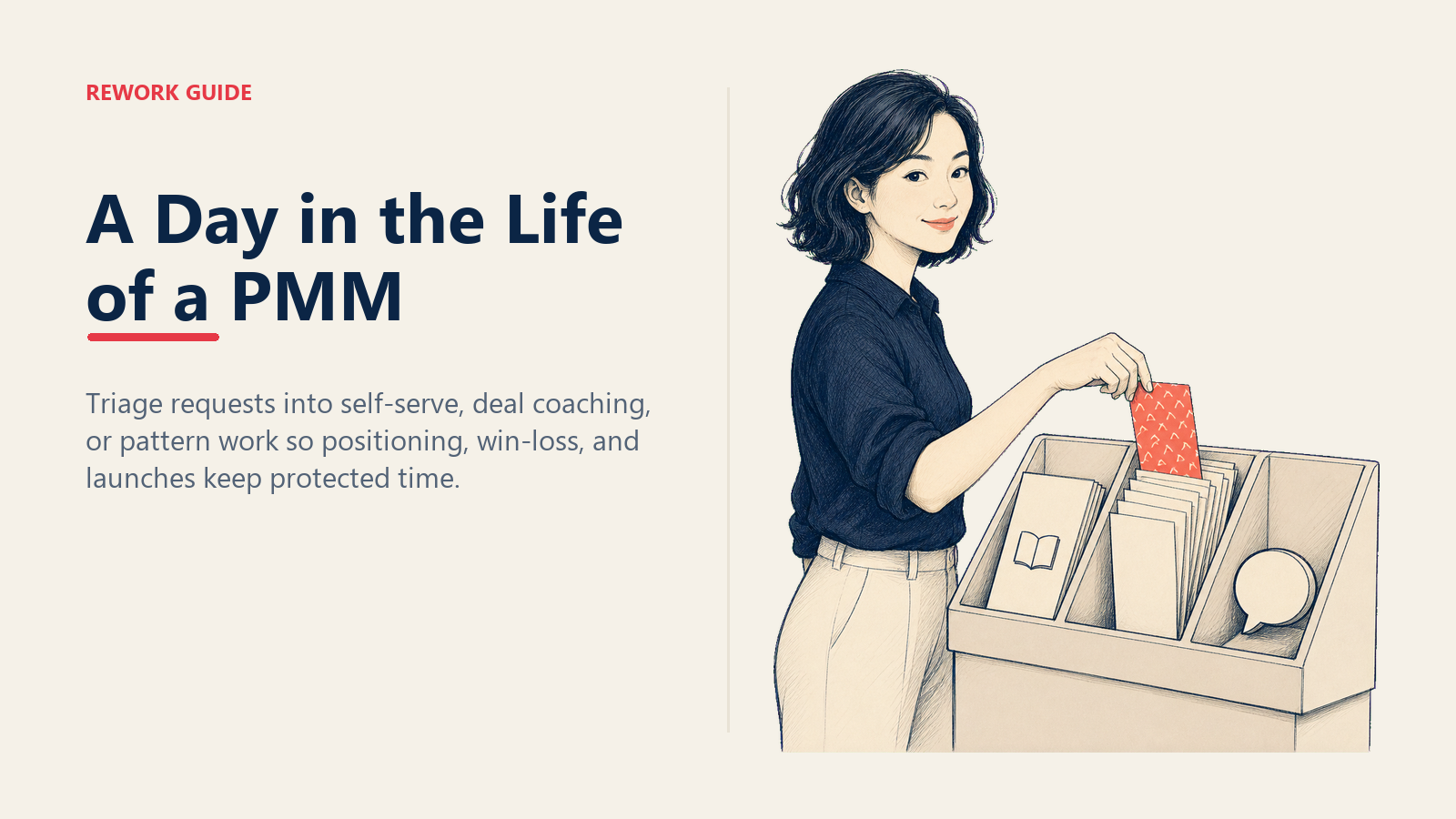 A day in the life of a PMM sorting inbound requests to protect positioning and win-loss work