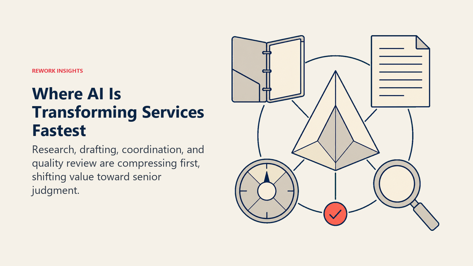 Where AI is transforming professional services fastest across research, drafting, coordination, and quality review