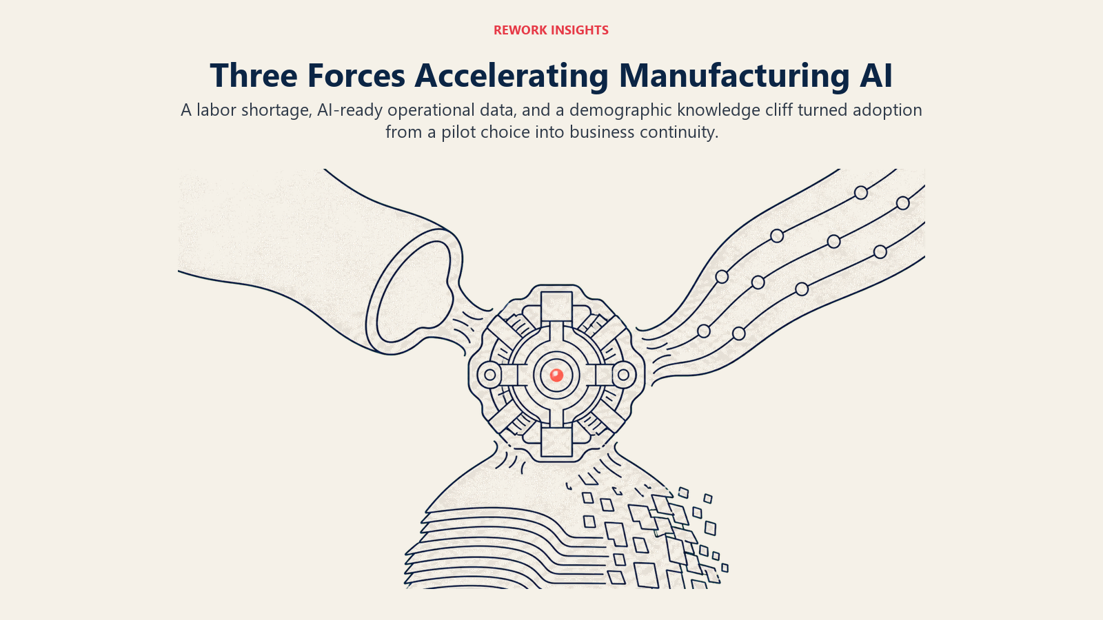 Three forces accelerating manufacturing AI: labor shortage, structured data, and retiring expertise