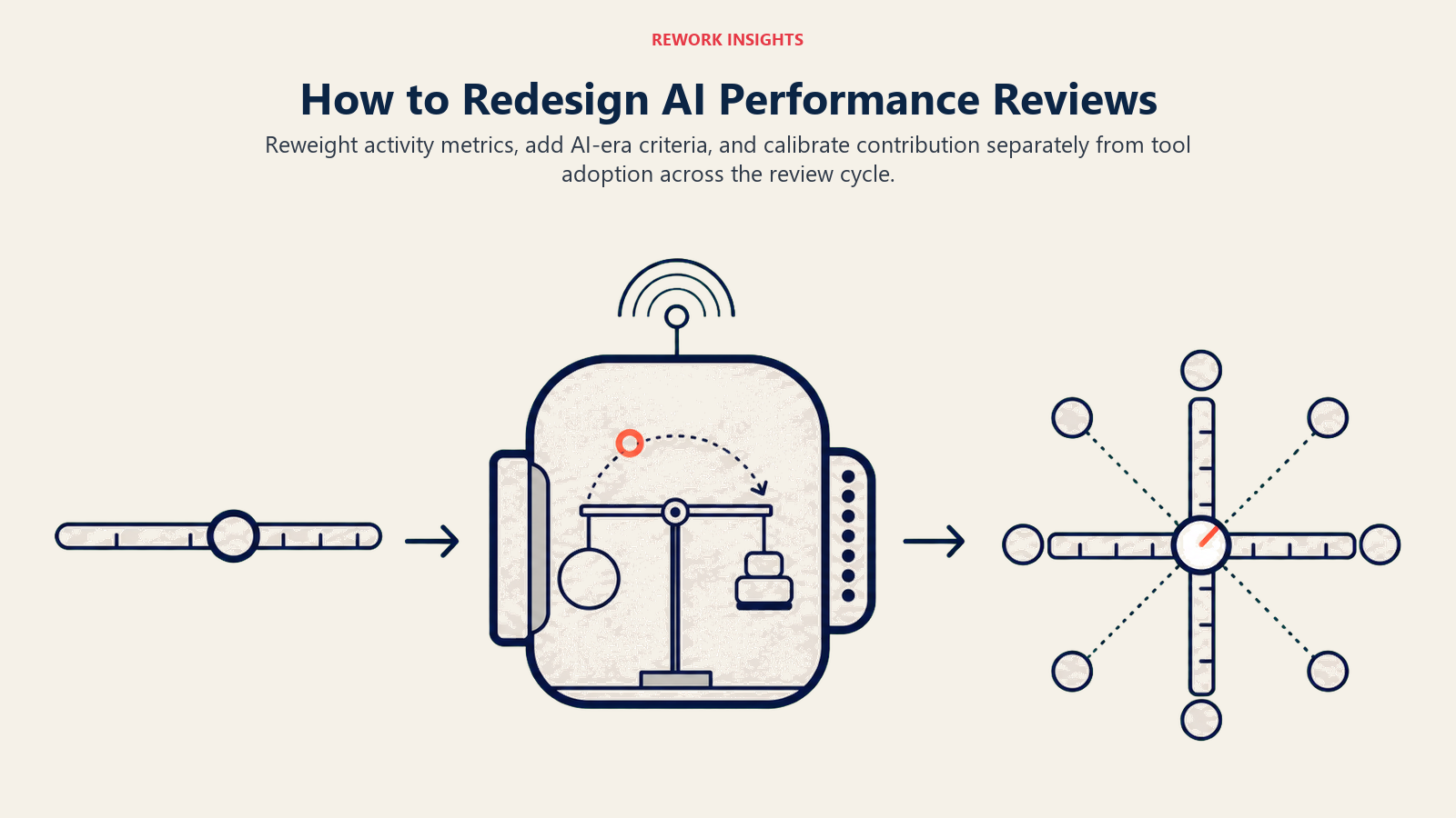 Redesigned performance review cycle for AI-augmented teams