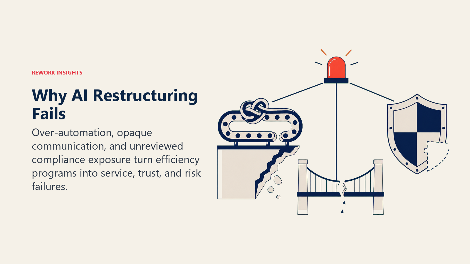 Common failure modes in AI team restructuring