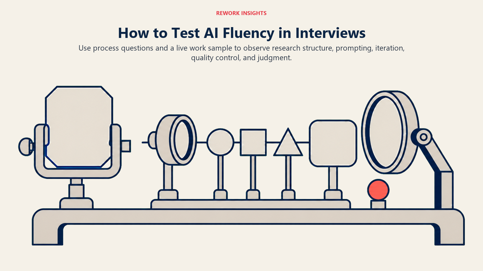 Live interview screen for practical AI fluency