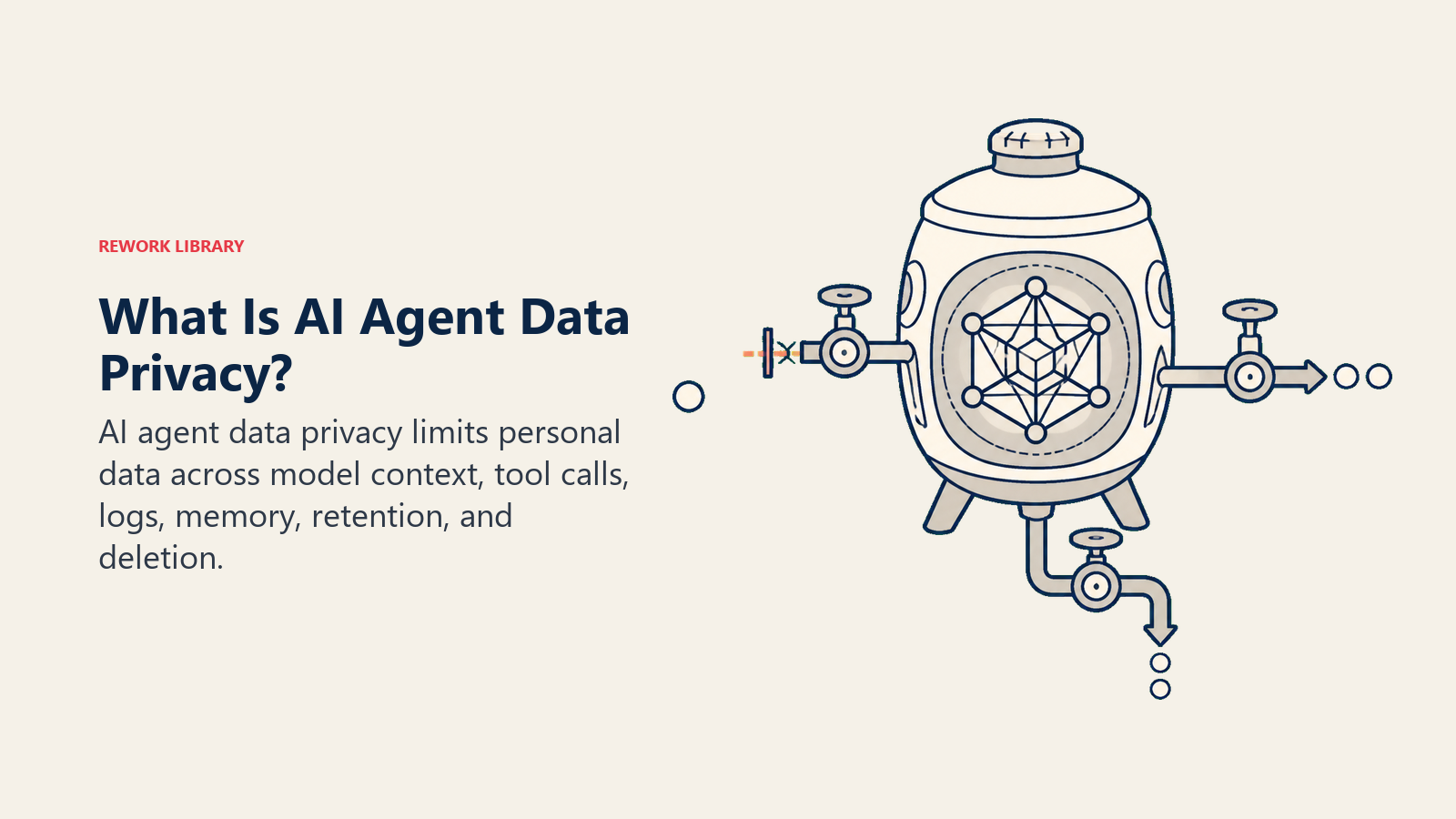 What is AI Agent Data Privacy? selective data valves around an agent context and memory vessel