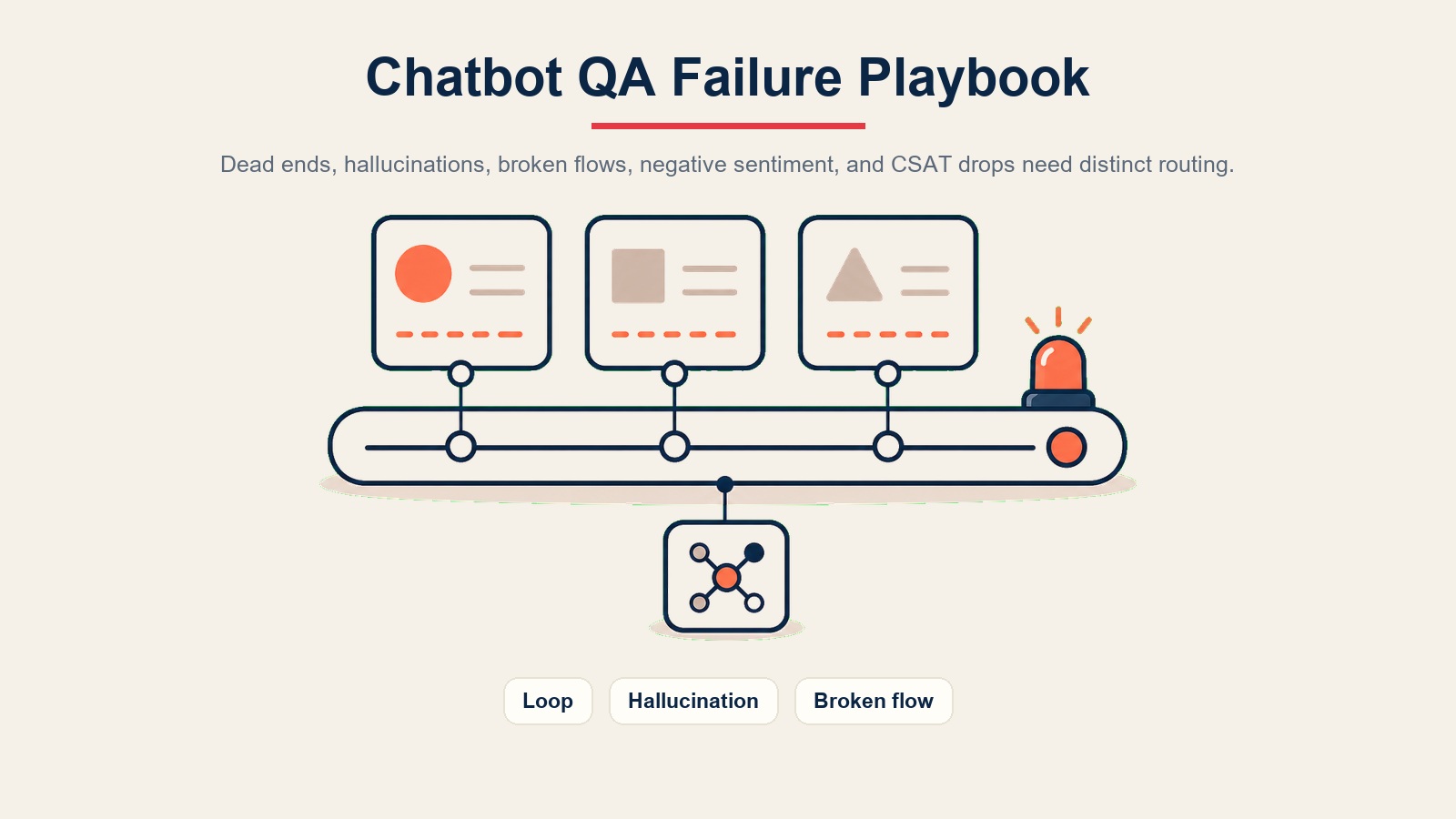 Chatbot QA scenario playbook visual