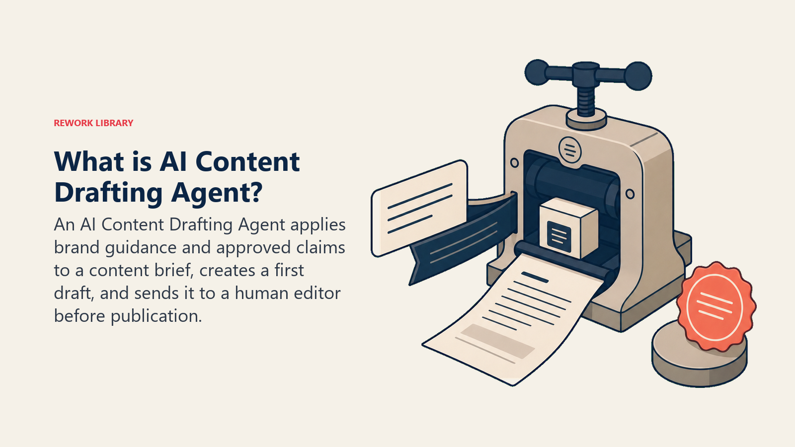 AI Content Drafting Agent press turning a brief and brand voice into an editor-ready draft