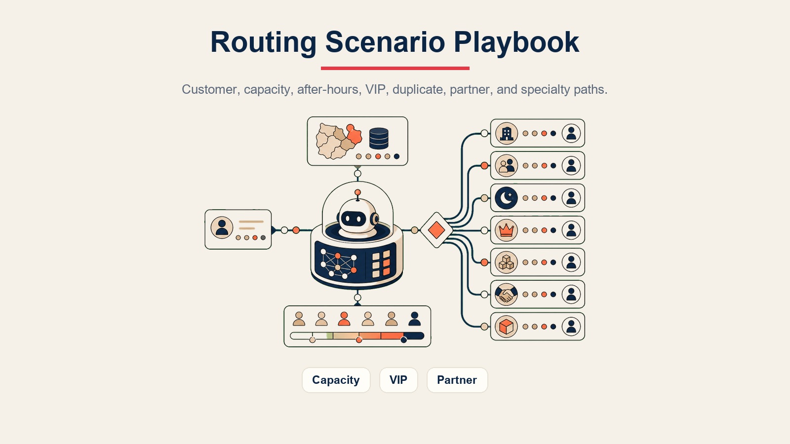 Lead Routing scenario playbook visual