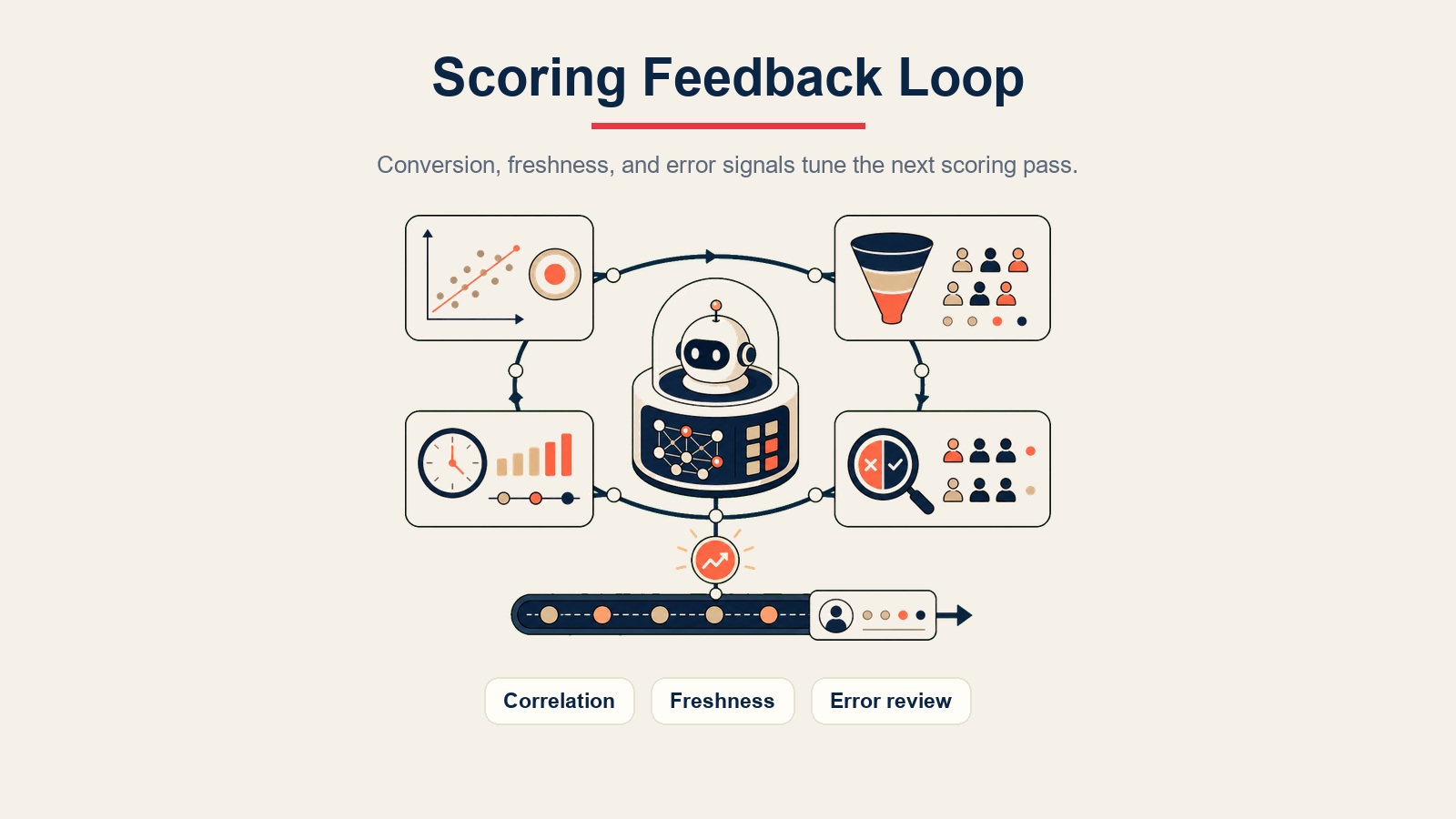 Lead Scoring success metrics visual