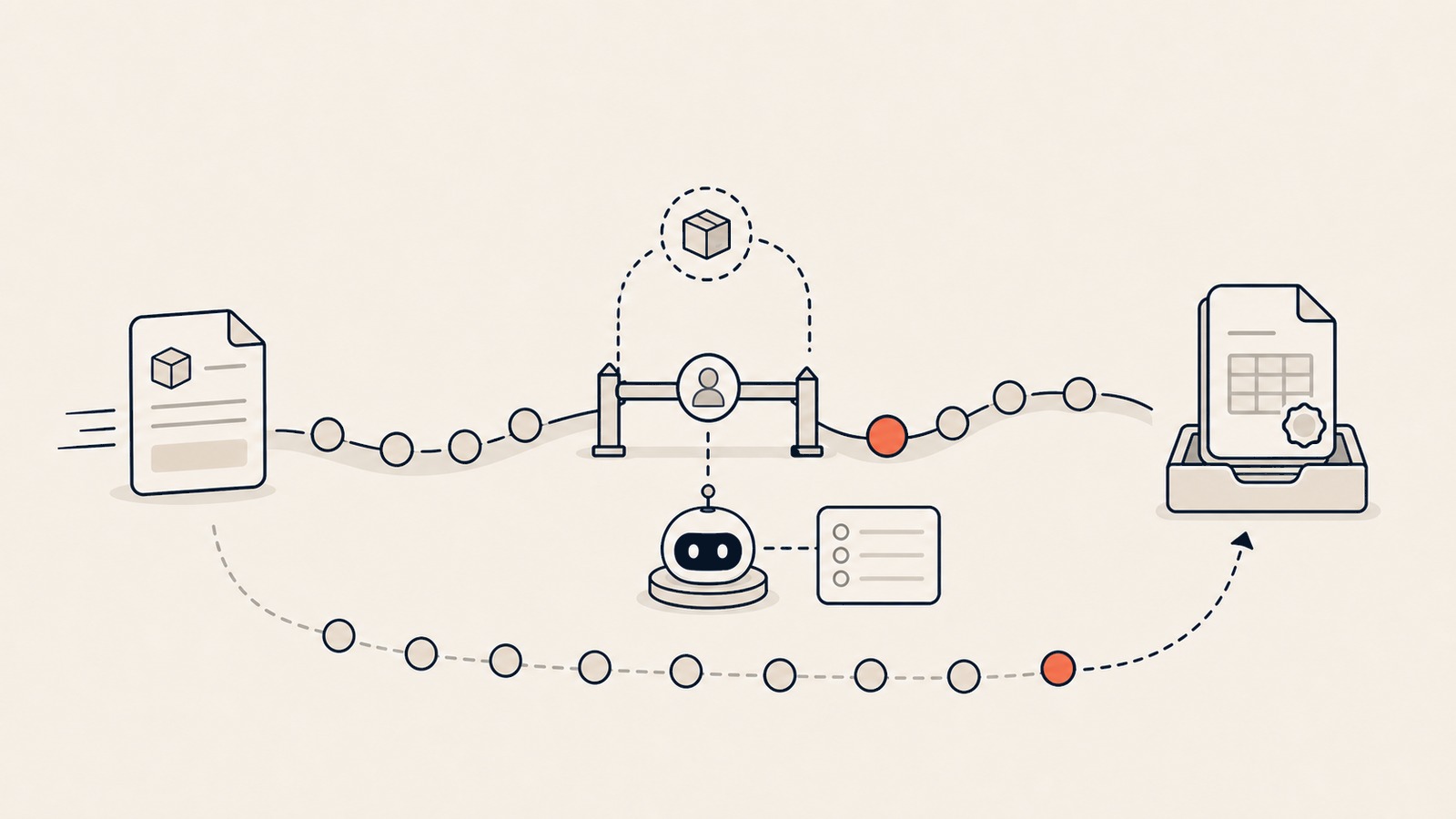 AI Procurement Agent inline visual showing PO audit trail