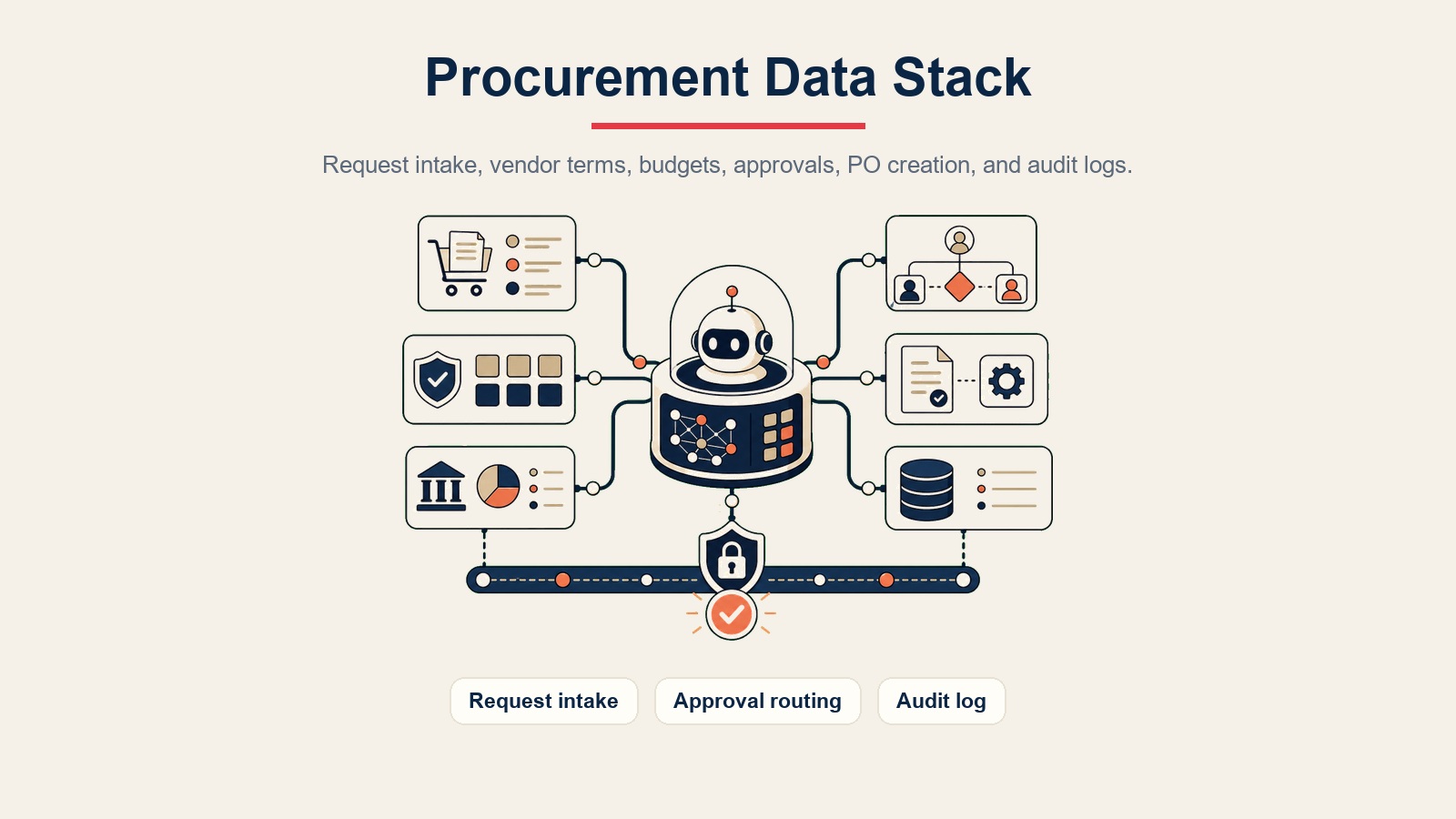 Procurement software stack visual