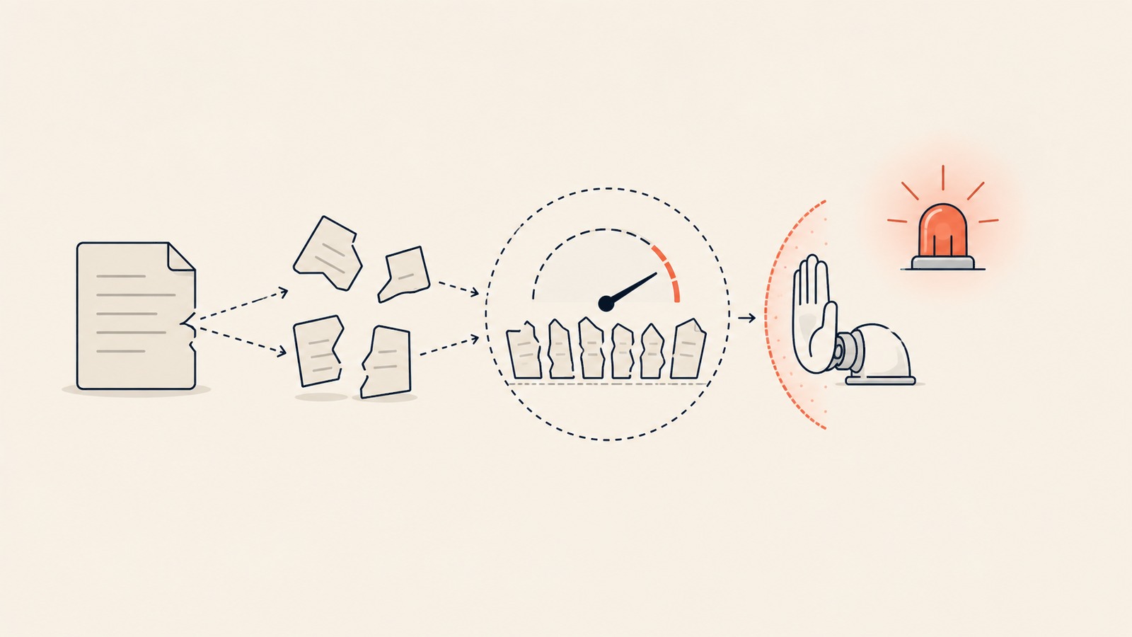 AI Procurement Agent Inline-Visual mit Split-Order-Risikoleuchte