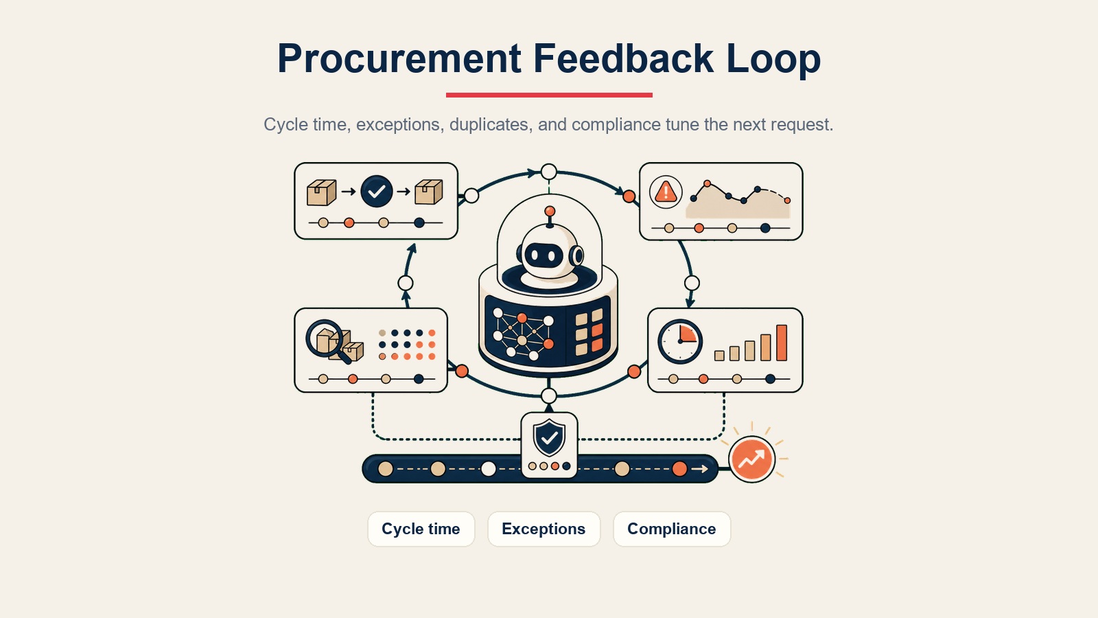 Procurement success metrics visual
