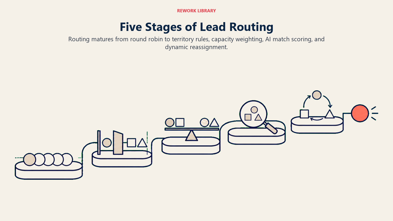 Five stages of lead routing from round robin to dynamic AI reassignment