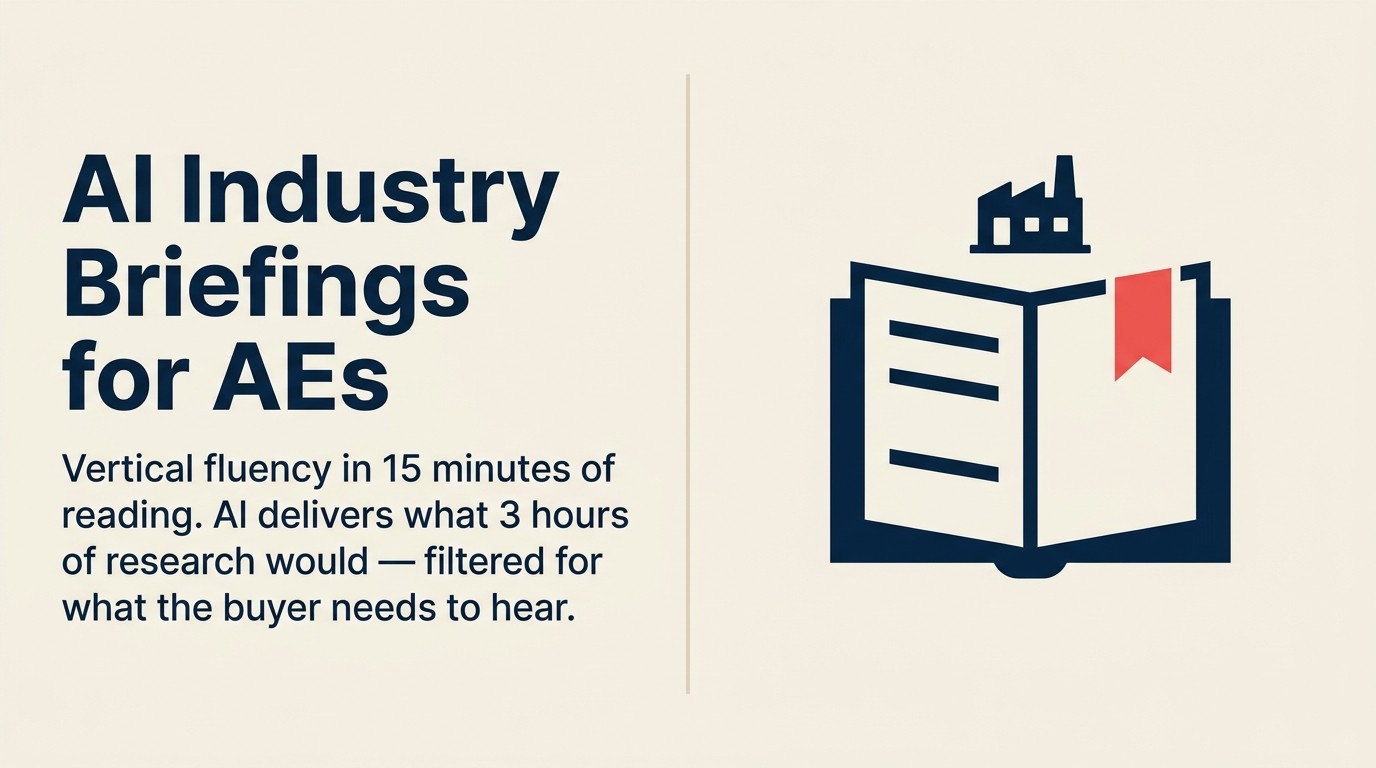 Industry insight briefings cho account executives
