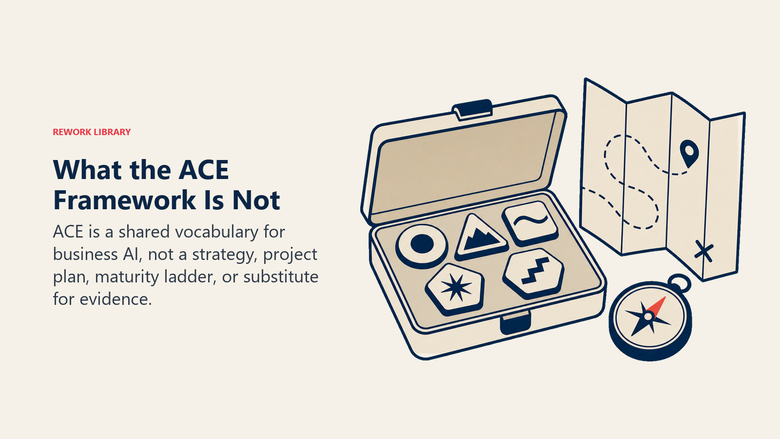 ACE Framework limits shown as a toolbox and map, not a strategy or project plan