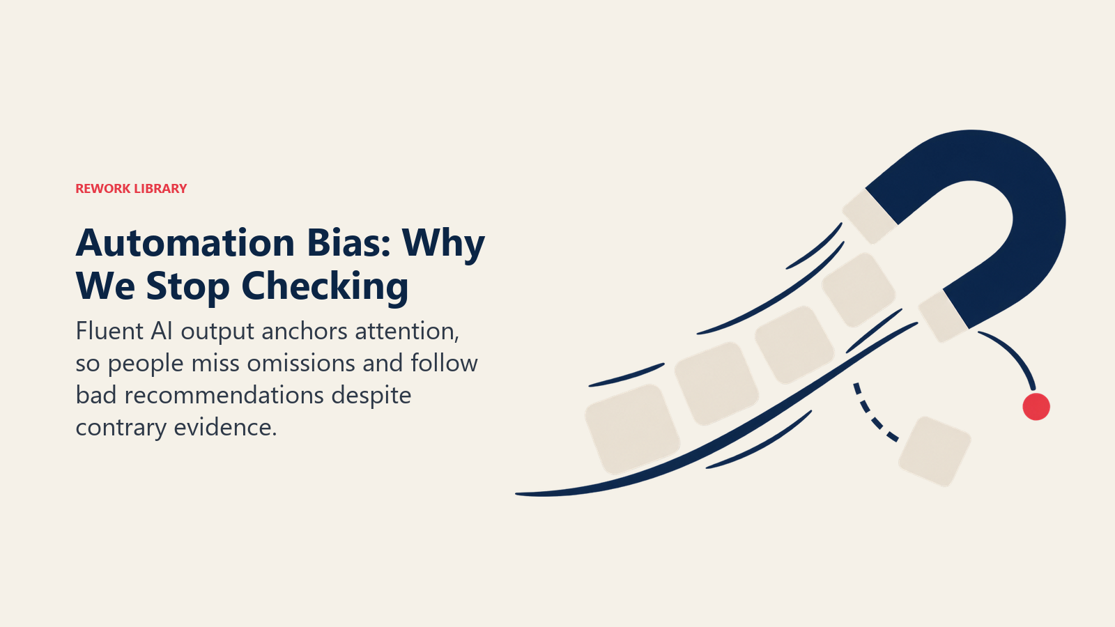 Automation bias pulling an inspection marker past a visible error