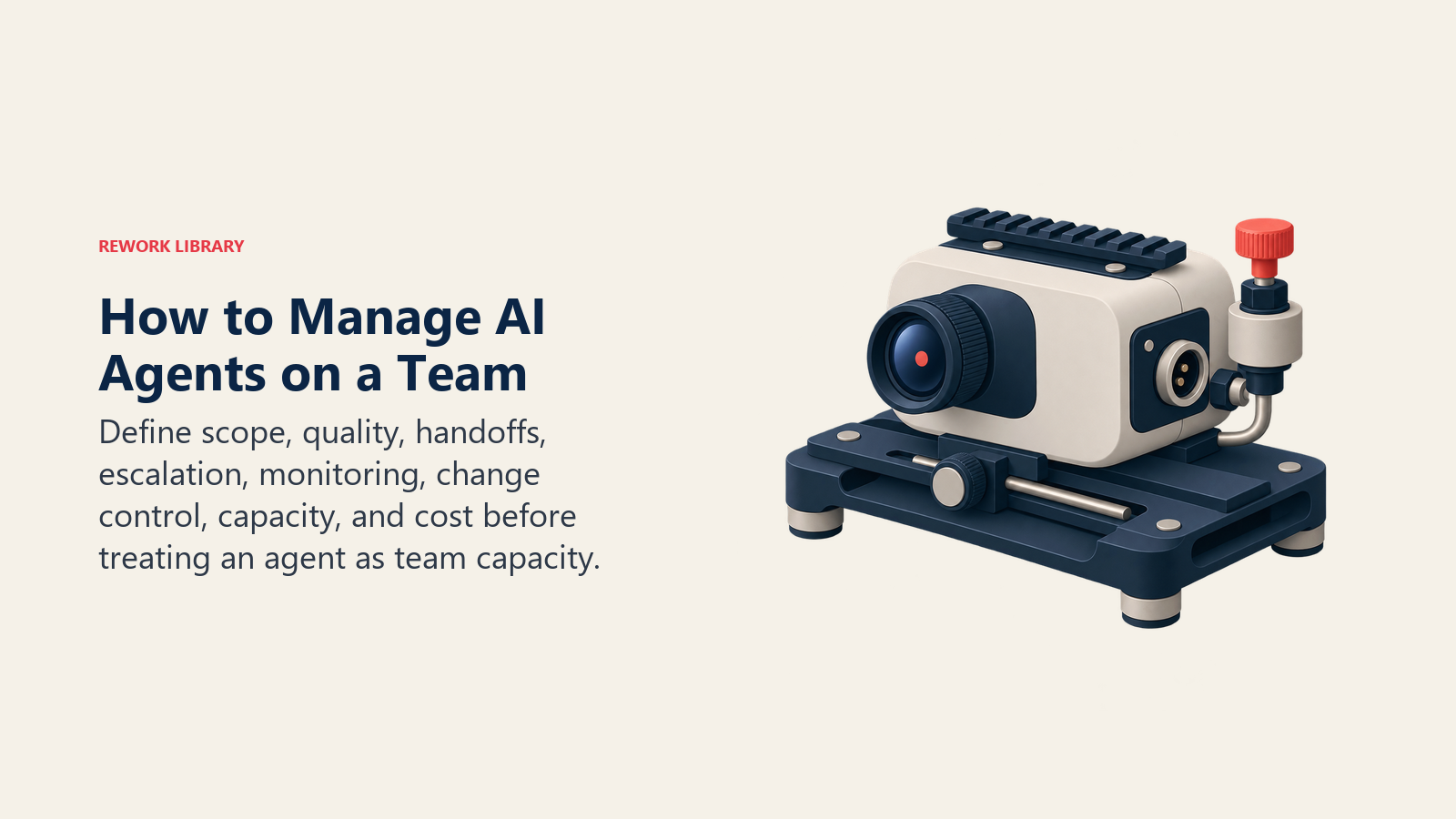 AI agent operations workbench with scope, quality, handoff, and escalation controls