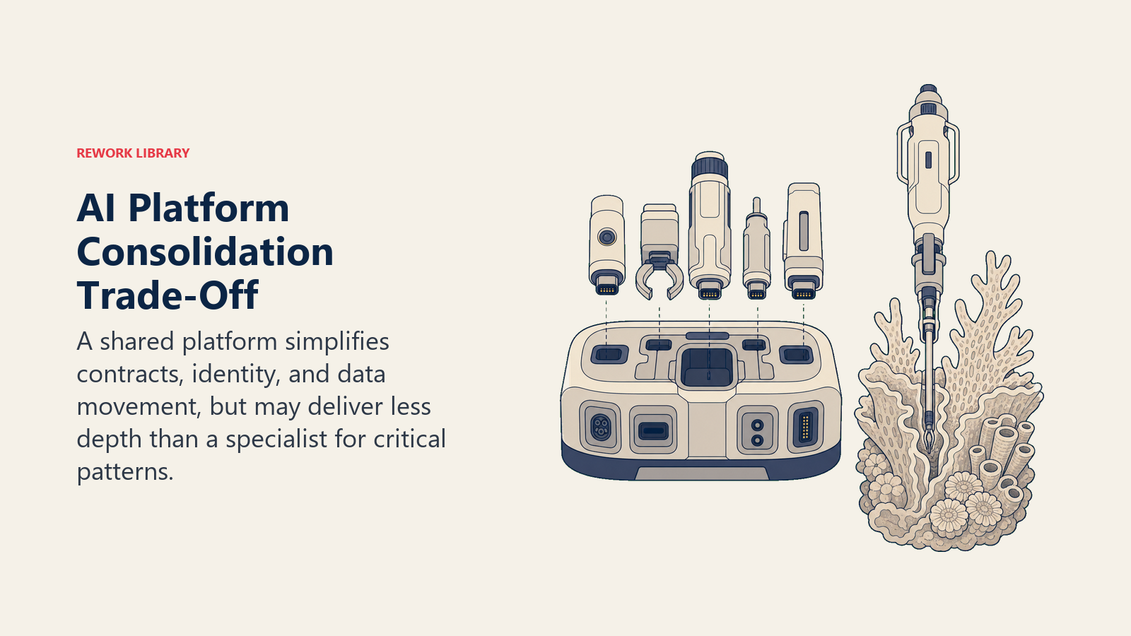 AI platform consolidation trade-off between broad integration and specialist pattern depth
