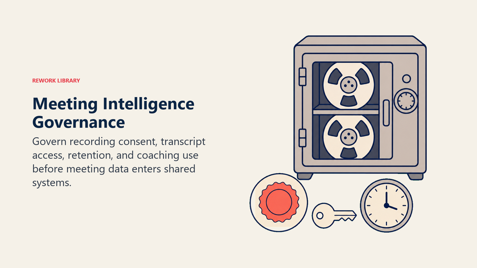 Meeting Intelligence transcript vault with consent, access, retention, and coaching controls