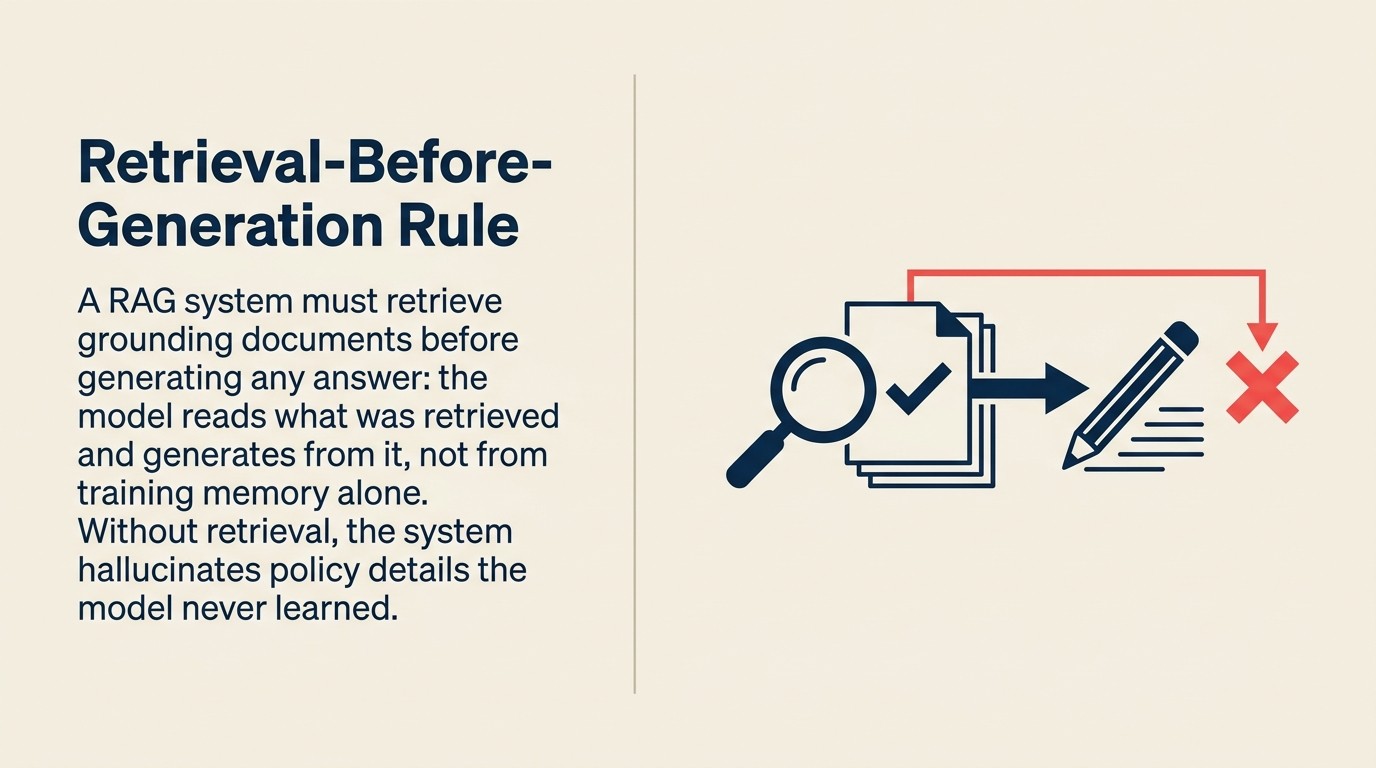 Retrieval-Before-Generation Rule: truy xuất từ knowledge base đáng tin cậy trước, sau đó generate với nguồn được trích dẫn