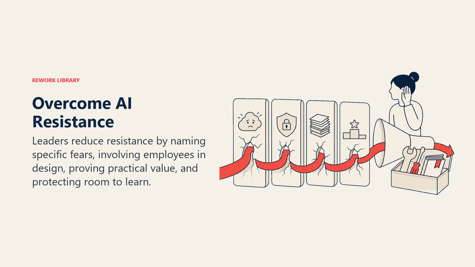 AI adoption path opening four common resistance barriers