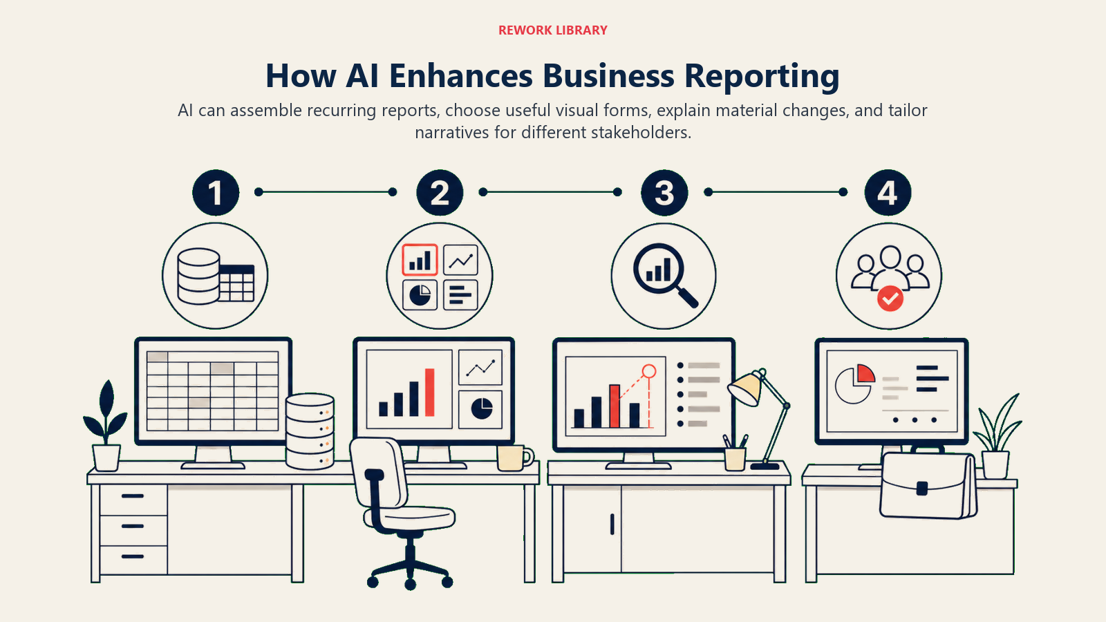 How AI Enhances Business Reporting visual for ai reporting and visualization