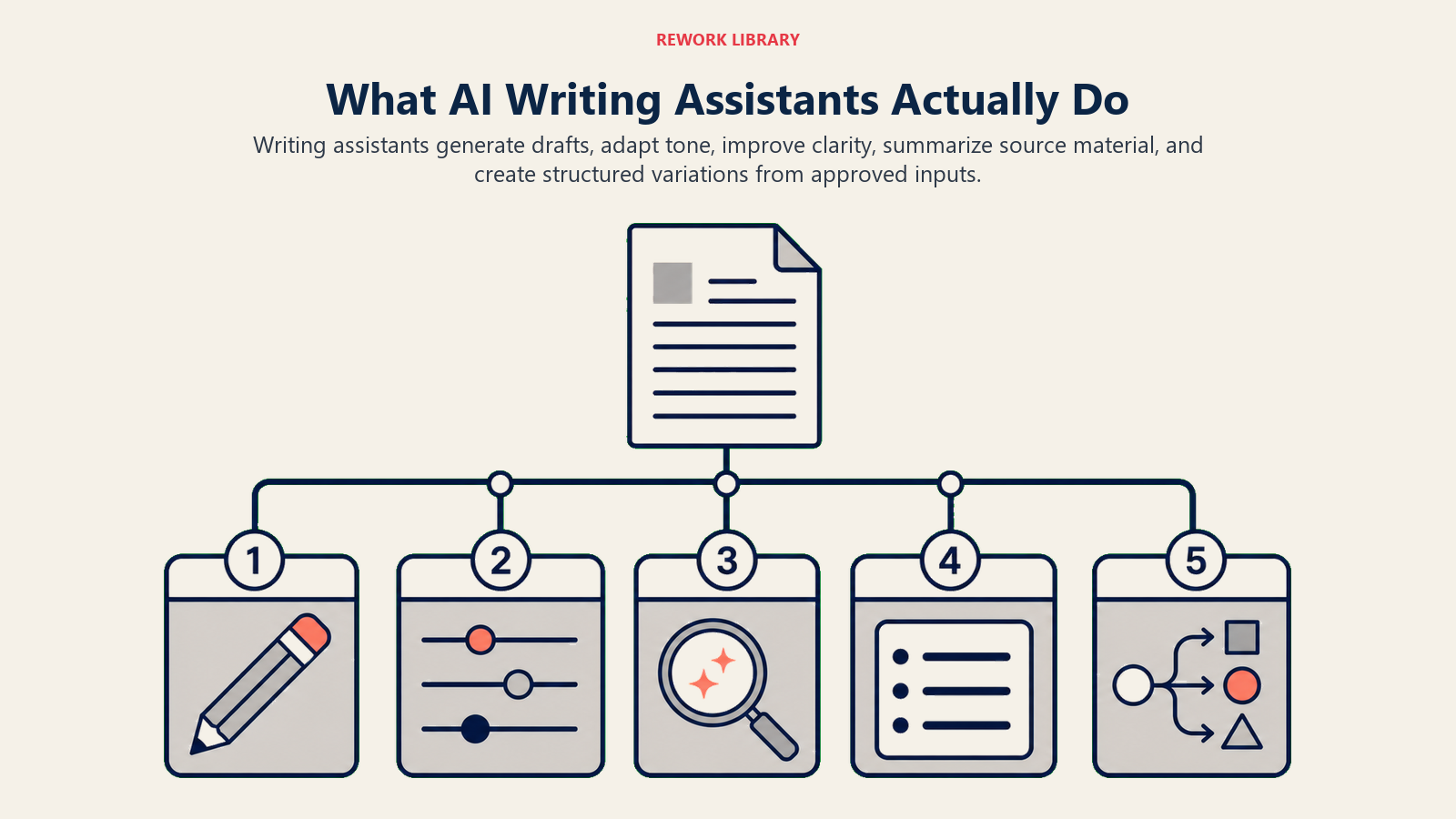 What AI Writing Assistants Actually Do visual for ai writing assistants overview