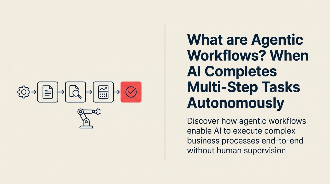 ¿Qué son los Agentic Workflows? Cuando la IA Completa Tareas Multi-Paso de Forma Autónoma