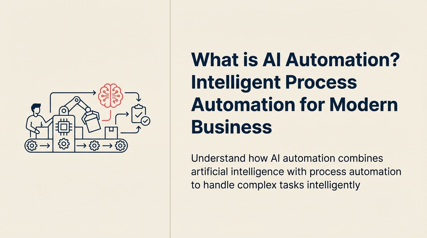 AI Automation Definition - Combining intelligence with process automation