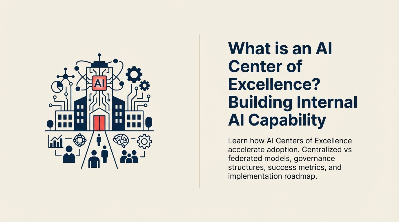¿Qué es un AI Center of Excellence? Construcción de capacidad interna de AI
