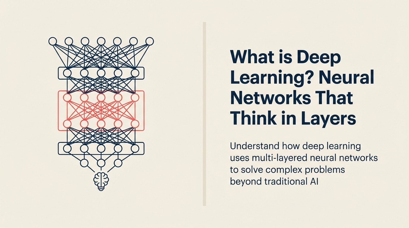 Deep Learning Definition - Neural networks that think in layers