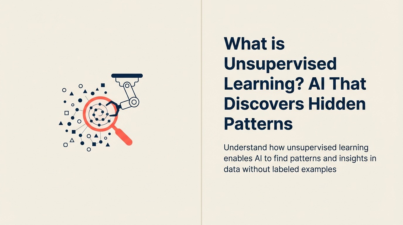 Unsupervised Learning Definition - AI that discovers hidden patterns