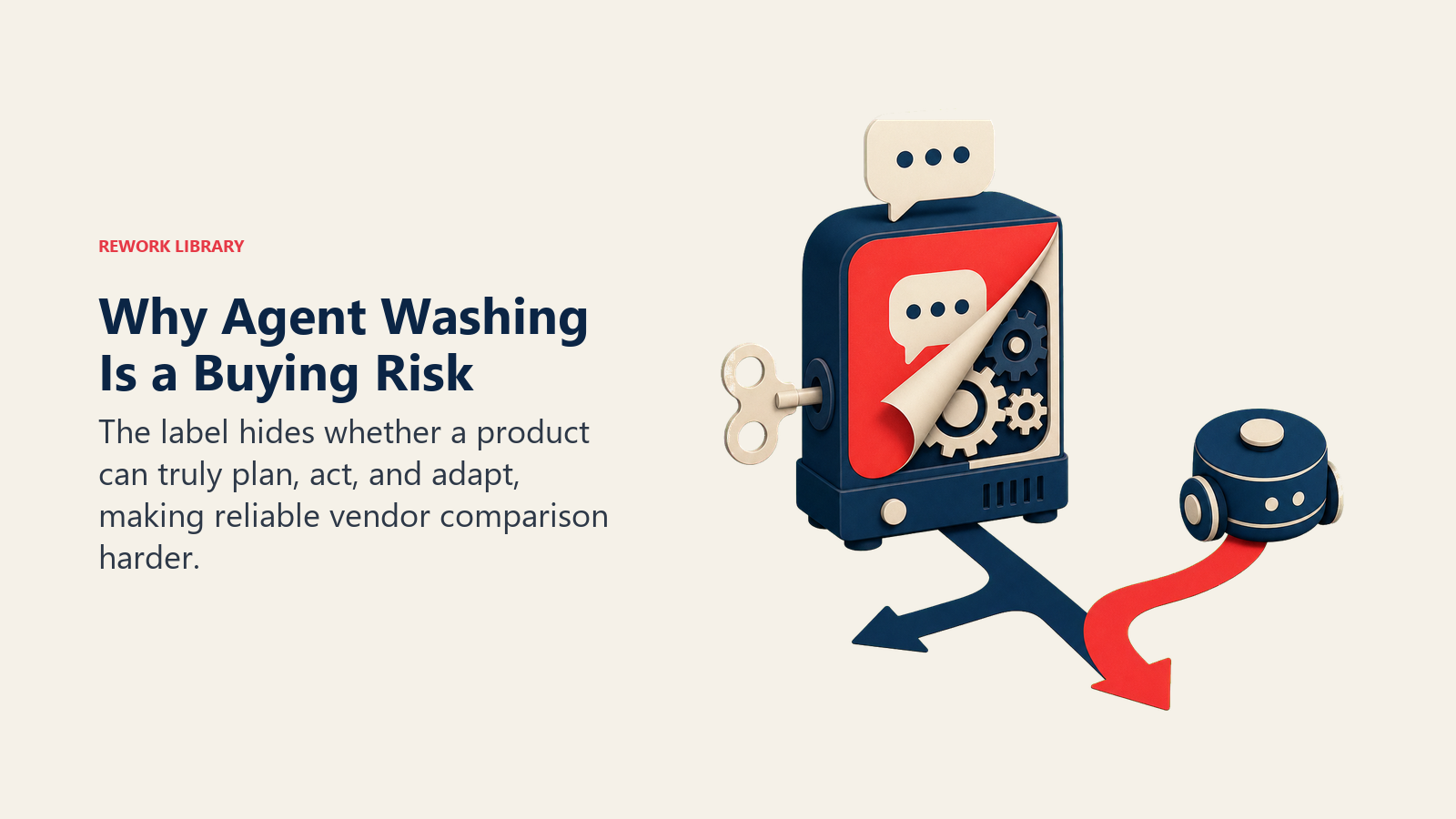 Why Agent Washing Is a Buying Risk illustrated as label versus mechanism
