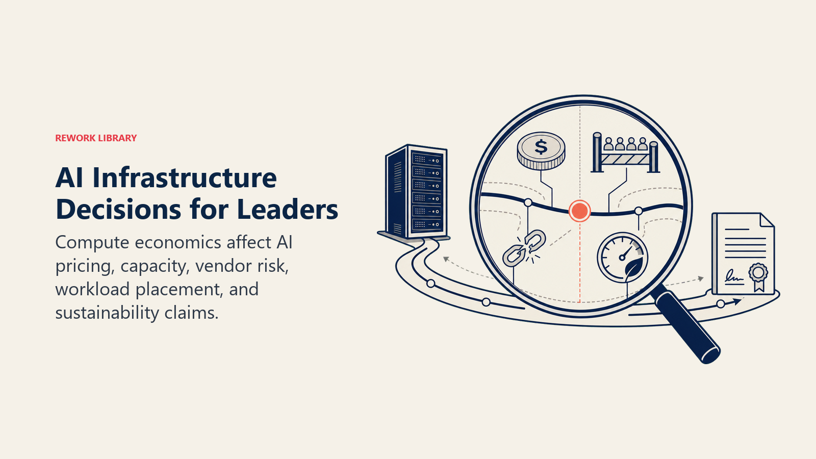 business decision lens revealing AI infrastructure pricing, capacity, vendor risk, and sustainability trade-offs