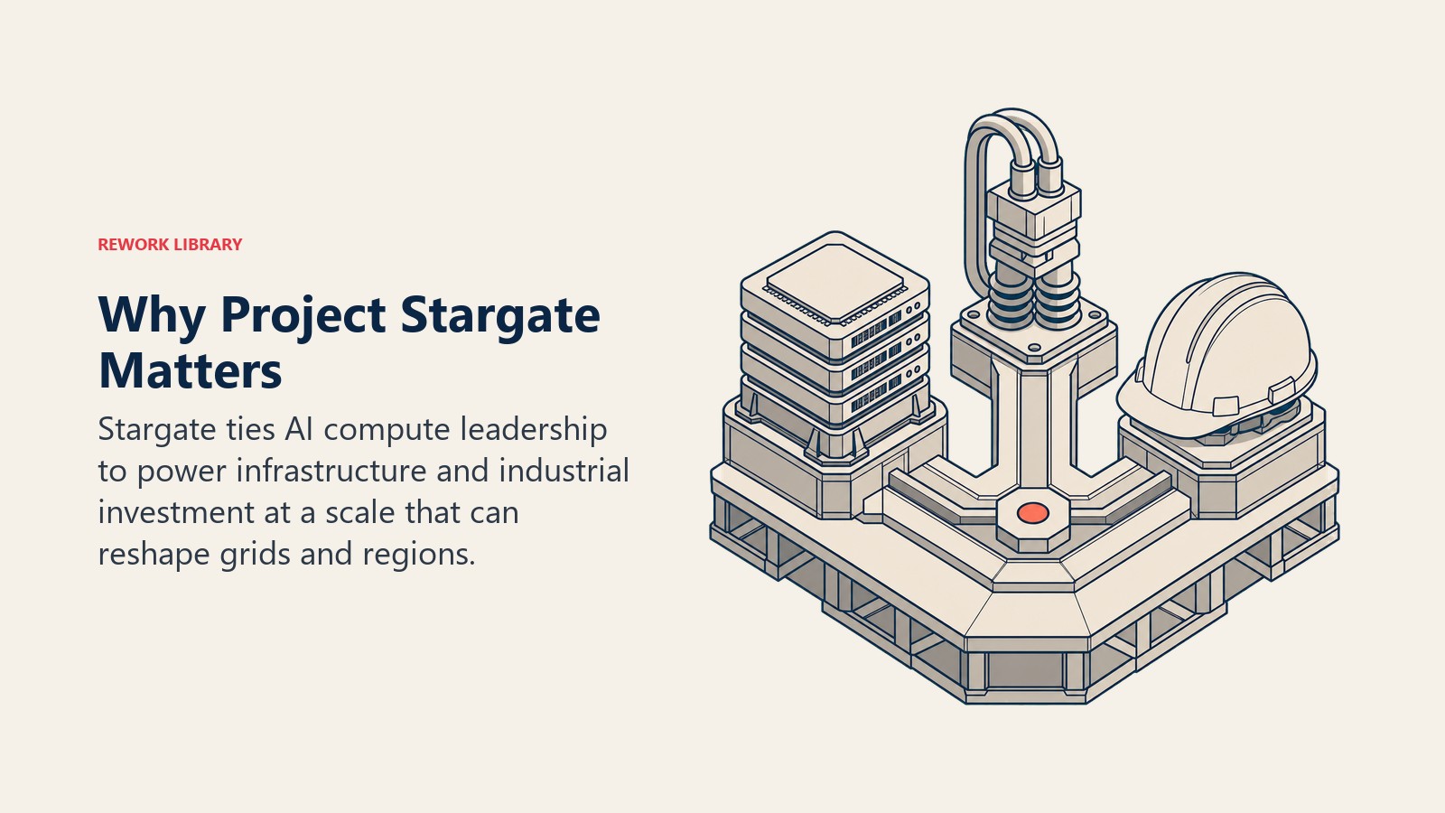 Project Stargate infrastructure platform supporting AI compute, power generation, and construction