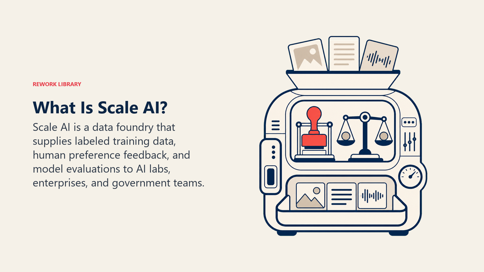 What Is Scale AI with a data foundry for human review, preference ranking, and model evaluation