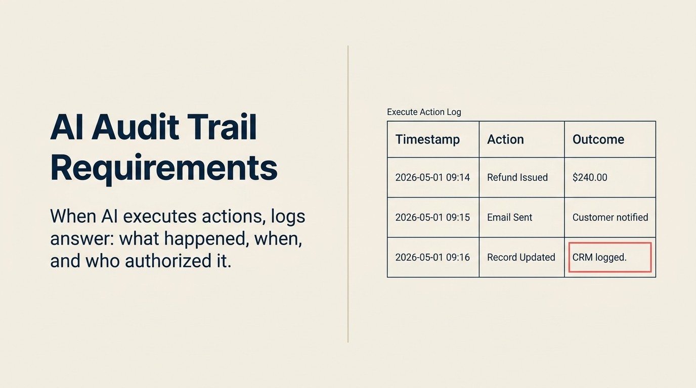 Audit Trail Cho Hành Động AI Execute: Ghi Lại Gì Và Tại Sao